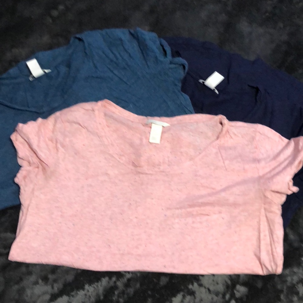 set of three h&m basic tees